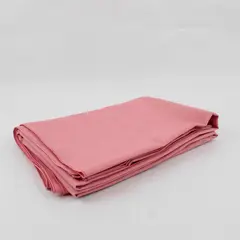 Unbranded Solid Baby Pink Color Woven Rectangle Fabric Tablecloth 50" x 68"