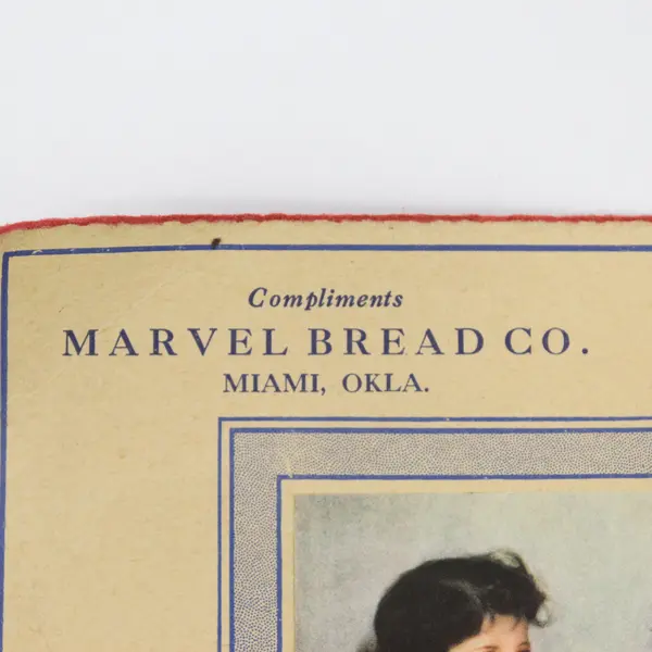 1937 Marvel Bread Co Advertising Calendar Featuring The Dionne Quintuplets 
