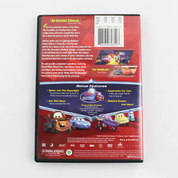 Cars DVD Full Screen 2006 Disney Pixar #50916