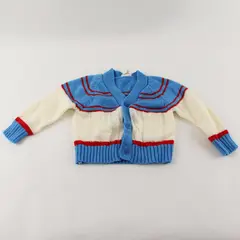 Sportease Red White and Blue Cable Knit Cardigan Toddler Size 2T