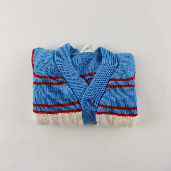 Sportease Red White and Blue Cable Knit Cardigan Toddler Size 2T