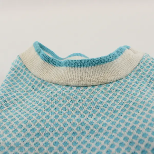VTG Health-Tex Baby One-Piece Duck Applique 6 Mo Blue White FLAW