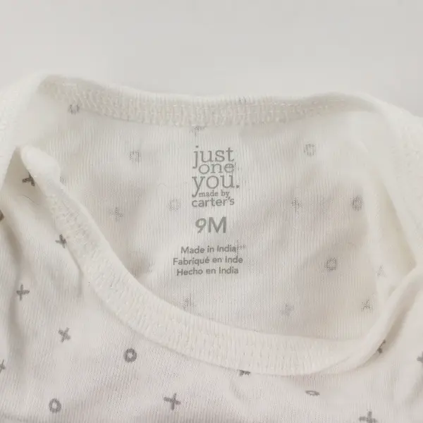 Carter's Hugs & Kisses White Long-Sleeved One-Piece 9 Months