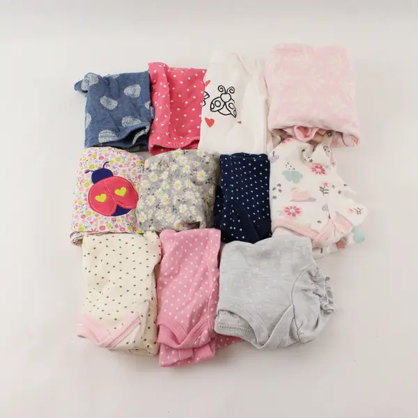 11 Pc Mixed Lot Baby Girls' Clothes 0-3 Months