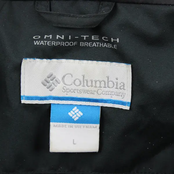 Columbia Dark Forest Green Waterproof Hooded Jacket Men's Large