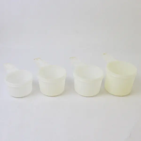 Set of 4 Vintage Tupperware Measuring Cups 1/2, 2/3, 3/4, 1 Cup