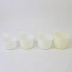 Set of 4 Vintage Tupperware Measuring Cups 1/2, 2/3, 3/4, 1 Cup