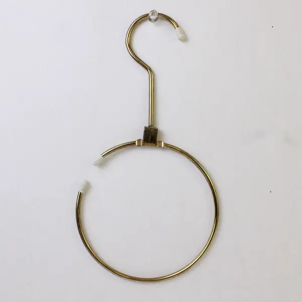 Lot of 2 Gold-Tone Metal Scarf Hangers
