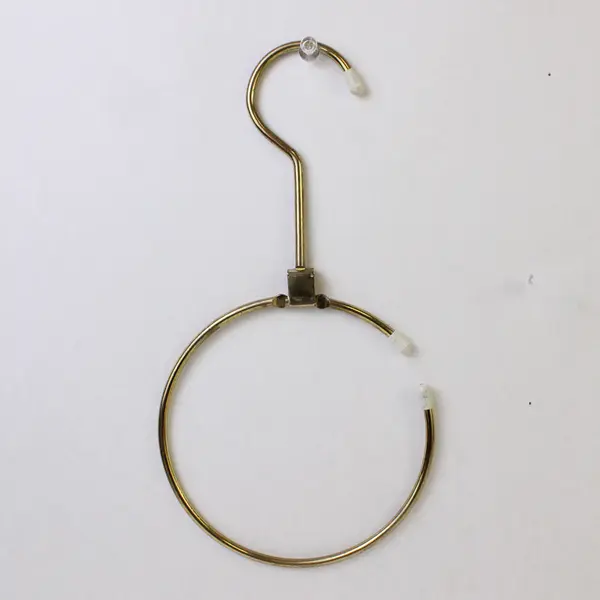 Lot of 2 Gold-Tone Metal Scarf Hangers