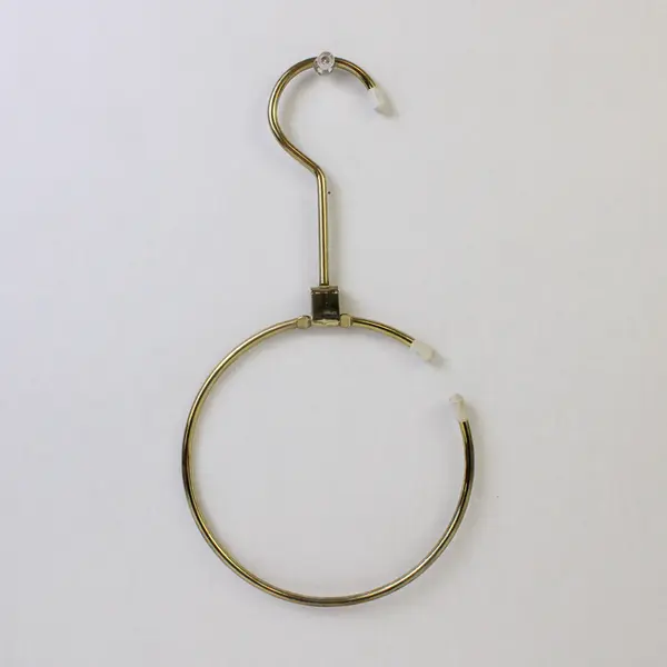 Lot of 2 Gold-Tone Metal Scarf Hangers