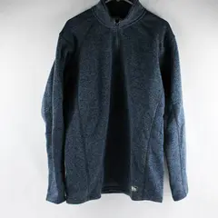 Eddie Bauer Blue Stand Collar 1/4-Zip Jacket Men's TL