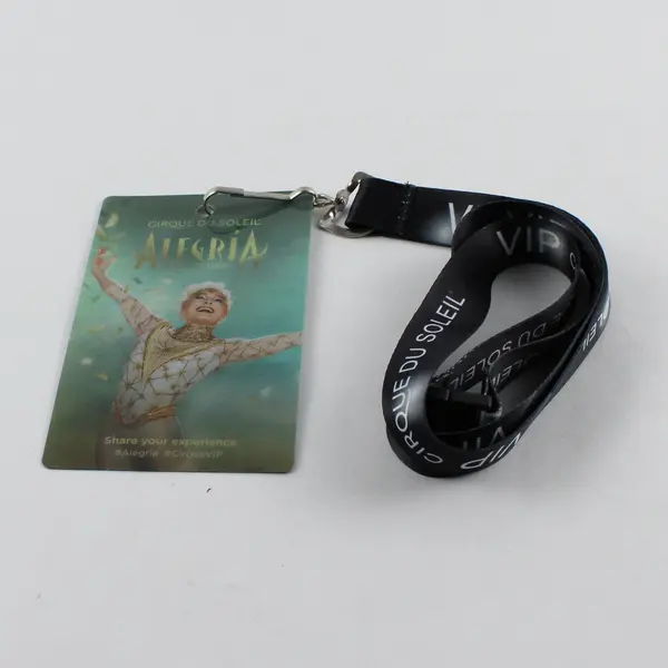 Cirque Du Soleil Alegria In A New Light VIP Badge Lanyard Collectible