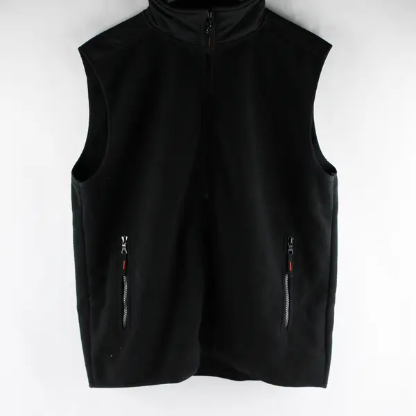 Banana Republic Black Fleece Zip-Up Vest Men's Large