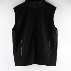 Banana Republic Black Fleece Zip-Up Vest Men's Large
