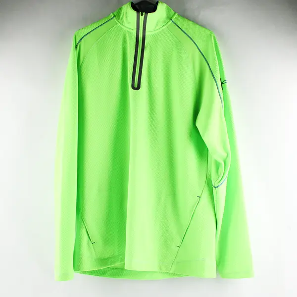Under Armour Neon Green and Blue 1/4-Zip Golf Jacket Men's Large