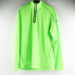 Under Armour Neon Green and Blue 1/4-Zip Golf Jacket Men's Large