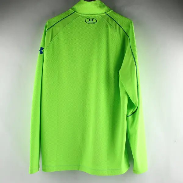 Under Armour Neon Green and Blue 1/4-Zip Golf Jacket Men's Large