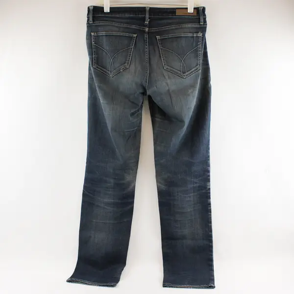 Calvin Klein Men's 29x32 Dark Wash Straight Leg Denim Jeans