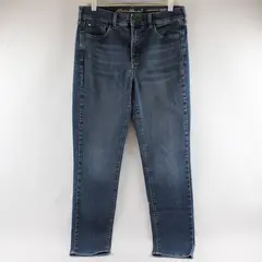 Eddie Bauer Womens 10 Medium Wash Slightly Curvy High Rise Slim Straight Jeans