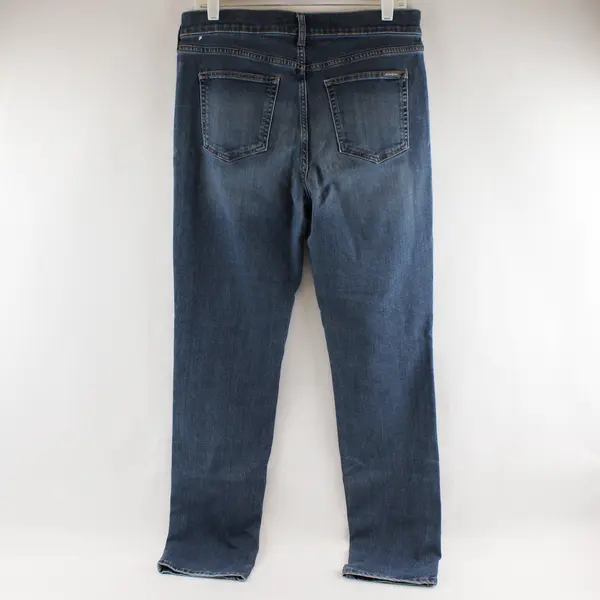 Eddie Bauer Womens 10 Medium Wash Slightly Curvy High Rise Slim Straight Jeans
