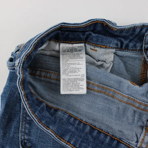 Old Navy Women's 12 Blue Rockstar Super Skinny Ankle Mid Rise Raw Hem Jeans 