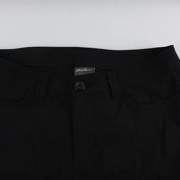 Eddie Bauer Solid Black Straight-Leg Pants Women's Size 8