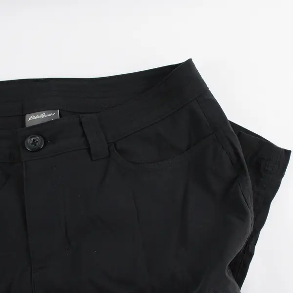 Eddie Bauer Solid Black Straight-Leg Pants Women's Size 8