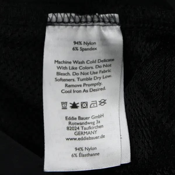 Eddie Bauer Solid Black Straight-Leg Pants Women's Size 8