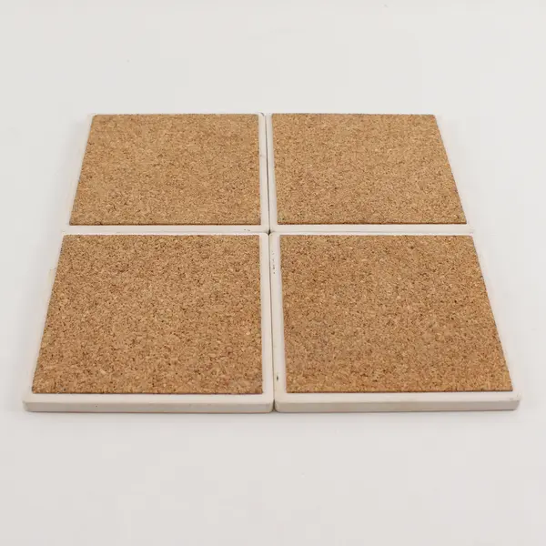 Lot of 4 Matching Stone Coasters American Eagle & Flag, D. Morgan 2001 