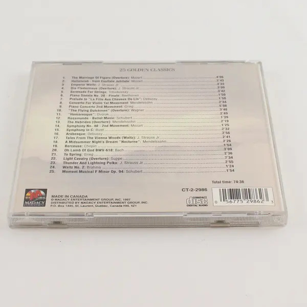 Classical Treasures: 25 Golden Classics CD 1997 #CT-2-2986