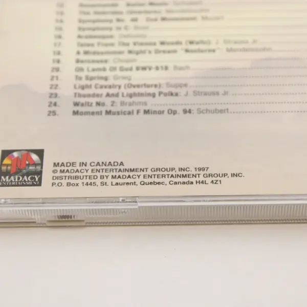Classical Treasures: 25 Golden Classics CD 1997 #CT-2-2986
