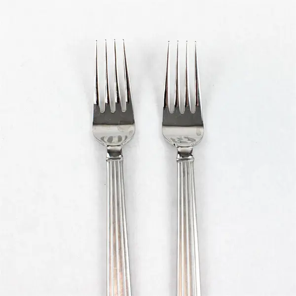 Lot of 2 Pfaltzgraff PFF14 8" Stainless Steel Dinner Forks