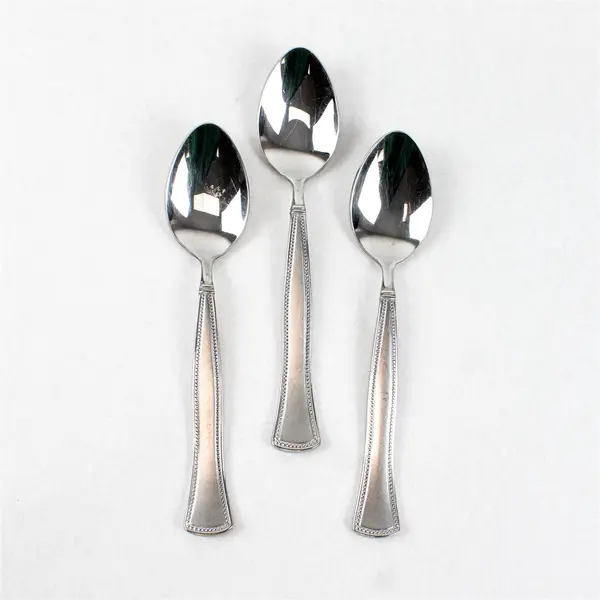 Lot of 3 Pfaltzgraff Mia Stainless Steel Teaspoons 7"