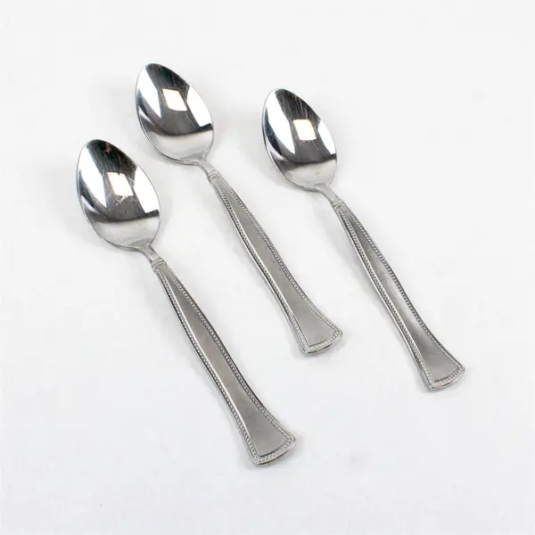 Lot of 3 Pfaltzgraff Mia Stainless Steel Teaspoons 7"
