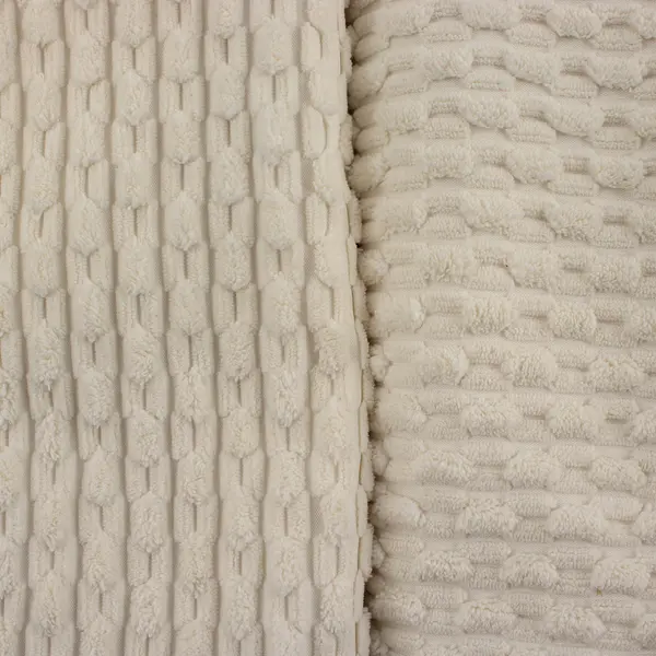 Lot Of 2 Unbranded Matching Fluffy Solid White Square Throw Pillow Covers 24"