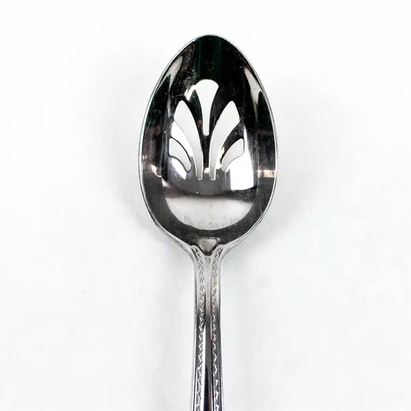 Lot of 2 Reed & Barton Helena Maria 8.5" Stainless Steel Slotted Serving Spoons