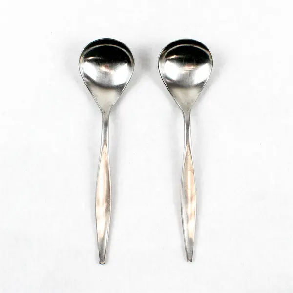 Lot of 2 Reed & Barton Etude Stainless Steel Sugar Spoons 6"