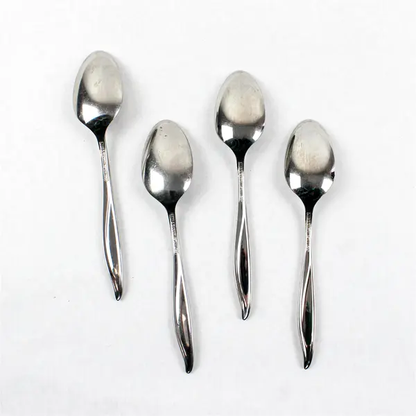 Lot of 4 Reed & Barton Evening Mood Stainless Steel Teaspoons 6"