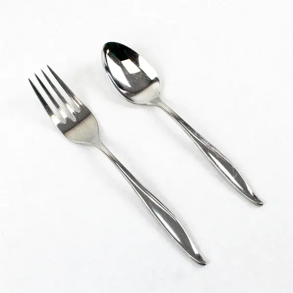 Lot of 2 Reed & Barton Evening Mood Stainless Salad Fork 7" Teaspoon 6"