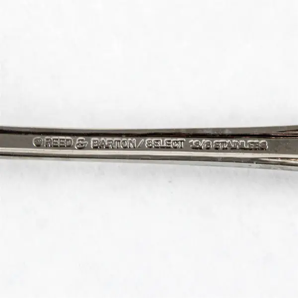 Lot of 4 Reed & Barton Esteril Stainless Steel Oval Soup Spoons 7-1/8"