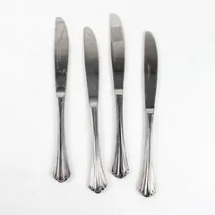 Lot of 4 Reed & Barton Esteril Stainless Steel Solid Dinner Knives 9-1/8"