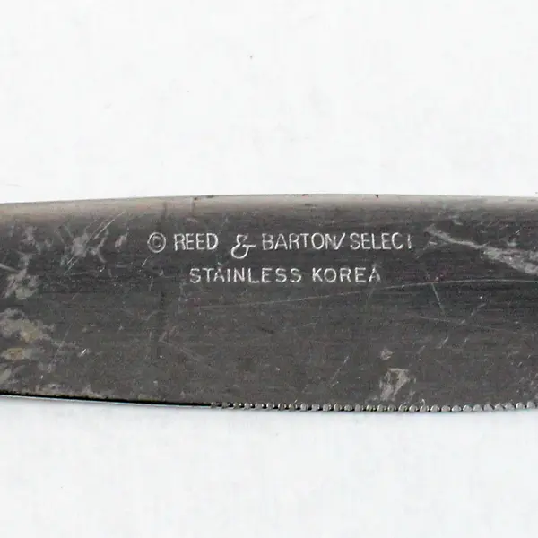 Lot of 4 Reed & Barton Esteril Stainless Steel Solid Dinner Knives 9-1/8"