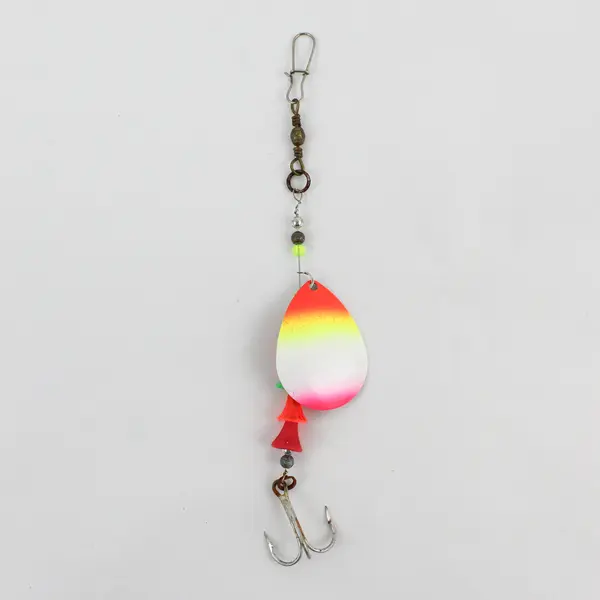 Lot of 2 Unbranded Multi-Color Wedding Ring Spinner Lures Freshwater