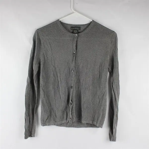 Banana Republic Lightweight Gray Button-Front Knit Cardigan Women's Medium