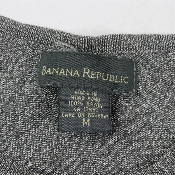 Banana Republic Lightweight Gray Button-Front Knit Cardigan Women's Medium