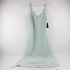 NWT Gold by Michael H Seafoam Green Sleeveless Maxi Dress Women's Size 14