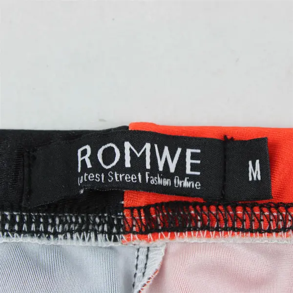 Romwe Black and Red Card Suit Leggings Women's Medium