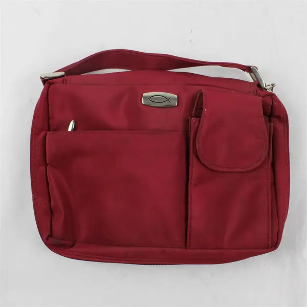 Zondervan Red Bible Carry Case with Pockets Stained Corner