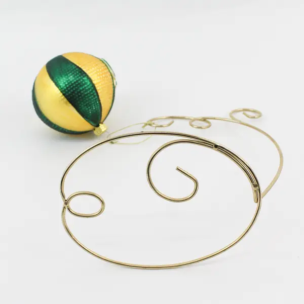 University of Oregon Mercury Glass Ornament With Brass Ornament Stand