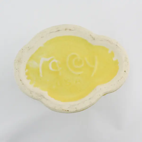 Vintage McCoy Pottery Swan Vase Yellow 9.25"